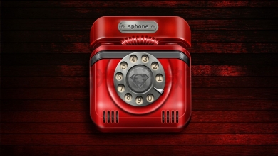 平面作品-红色电话